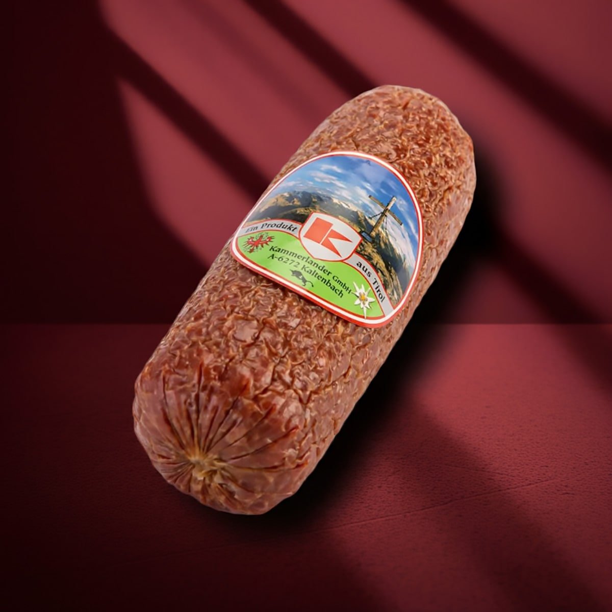Kaminwurzen und Jausenwurst für eine Wanderjause im Rucksack